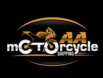 AA Motorcycle Shipping logo design by DreamLogoDesign
