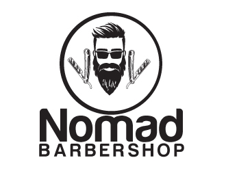 Nomad BarberShop logo design by AamirKhan