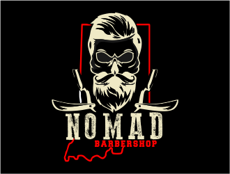 Nomad BarberShop logo design by mr_n