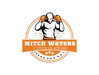 Mitch Waters School Of Boxing logo design by sanstudio