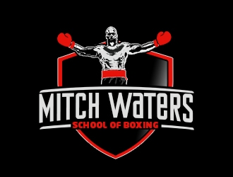 Mitch Waters School Of Boxing logo design by bougalla005