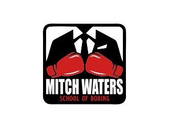 Mitch Waters School Of Boxing logo design by mrdesign