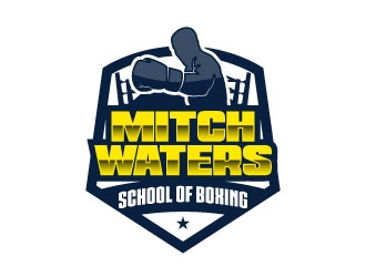 Mitch Waters School Of Boxing logo design by daywalker