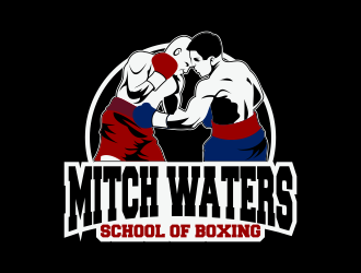 Mitch Waters School Of Boxing logo design by Kruger