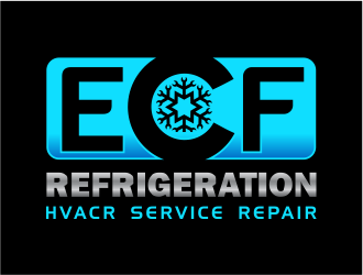 ECF REFRIGERATION logo design by up2date