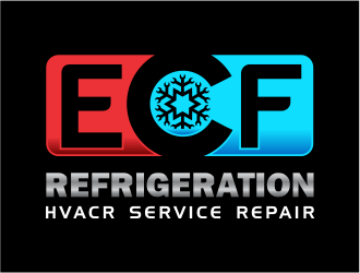 ECF REFRIGERATION logo design by up2date
