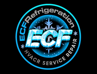 ECF REFRIGERATION logo design by aRBy