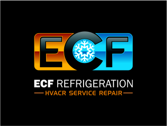 ECF REFRIGERATION logo design by up2date