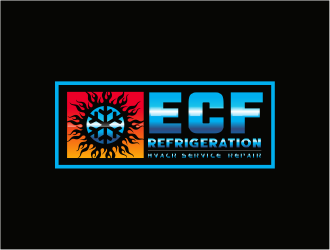 ECF REFRIGERATION logo design by up2date