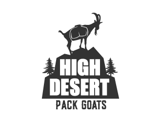High Desert Pack Goats logo design by Krafty