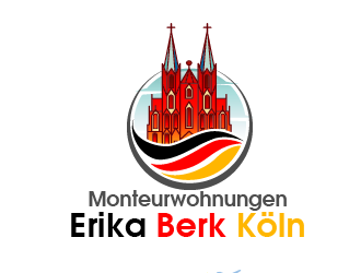 Monteurwohnungen Erika Berk Köln logo design by THOR_