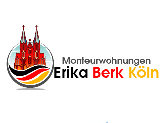 Monteurwohnungen Erika Berk Köln logo design by THOR_