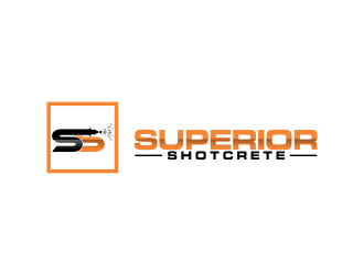 Superior shotcrete  logo design by oke2angconcept