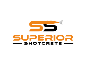 Superior shotcrete  logo design by ammad