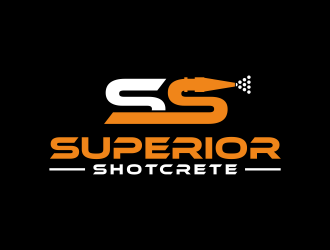 Superior shotcrete  logo design by ammad