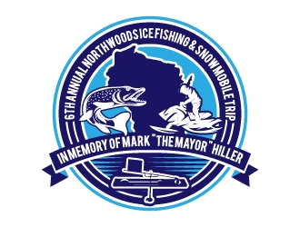 6th Annual Northwoods Ice Fishing & Snowmobile Trip logo design by Norsh