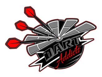 Dart Addicts logo design by DreamLogoDesign