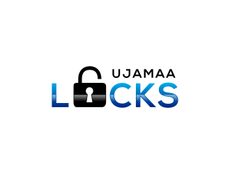 Ujamaa Locks logo design by ubai popi