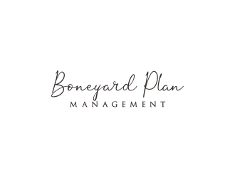 Boneyard Plan Management  logo design by Greenlight