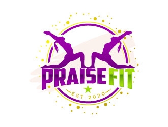 PRAISE FIT logo design by sanworks