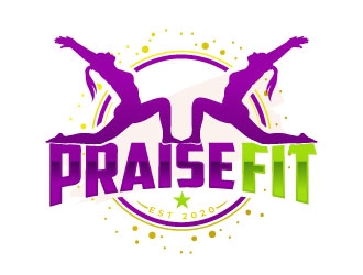PRAISE FIT logo design by sanworks