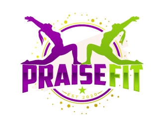 PRAISE FIT logo design by sanworks