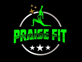 PRAISE FIT logo design by PrimalGraphics