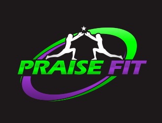 PRAISE FIT logo design by YONK