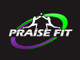 PRAISE FIT logo design by YONK