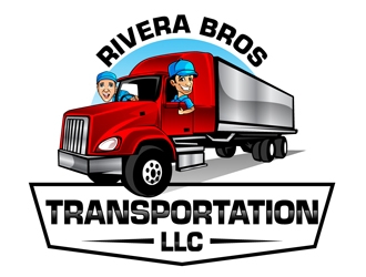 Rivera Bros Transportation LLC logo design by DreamLogoDesign