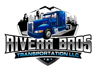Rivera Bros Transportation LLC logo design by DreamLogoDesign