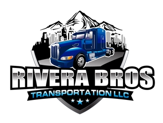 Rivera Bros Transportation LLC logo design by DreamLogoDesign