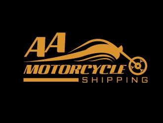 AA Motorcycle Shipping logo design by Marianne
