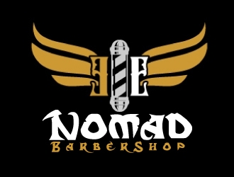 Nomad BarberShop logo design by AamirKhan
