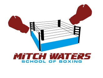 Mitch Waters School Of Boxing logo design by AamirKhan