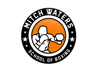 Mitch Waters School Of Boxing logo design by NikoLai