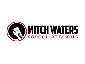Mitch Waters School Of Boxing logo design by karjen