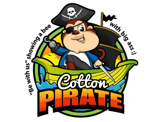 CottonPirate logo design by DreamLogoDesign