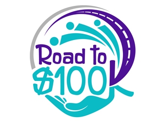 Road to $100K logo design by DreamLogoDesign