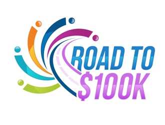 Road to $100K logo design by DreamLogoDesign