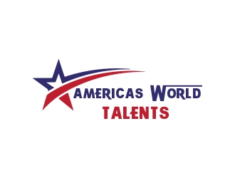 Americas World Talents logo design by heba