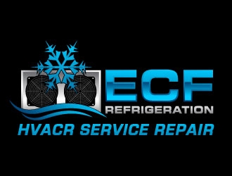 ECF REFRIGERATION logo design by J0s3Ph