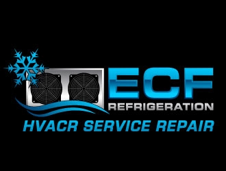 ECF REFRIGERATION logo design by J0s3Ph