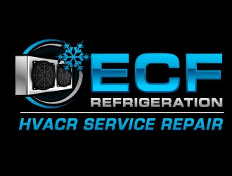 ECF REFRIGERATION logo design by J0s3Ph