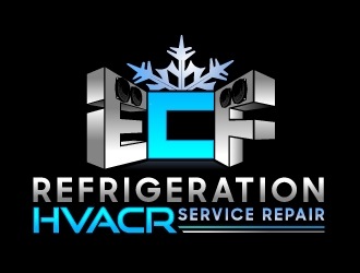 ECF REFRIGERATION logo design by aRBy