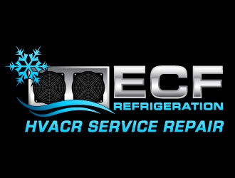 ECF REFRIGERATION logo design by J0s3Ph