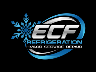 ECF REFRIGERATION logo design by Panara