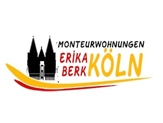 Monteurwohnungen Erika Berk Köln logo design by bougalla005