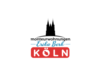 Monteurwohnungen Erika Berk Köln logo design by DeyXyner