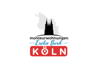 Monteurwohnungen Erika Berk Köln logo design by DeyXyner
